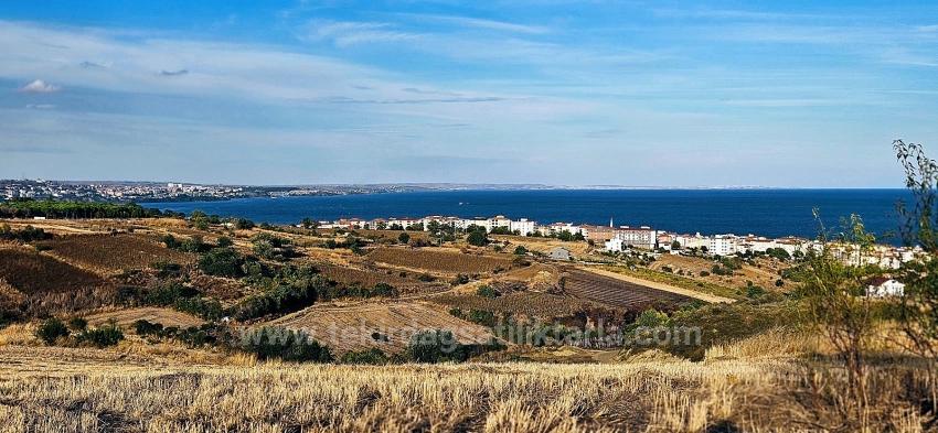 Bargain 1,150 M2 Land With Full Sea View In Tekirdağ Topağaç Neighborhood