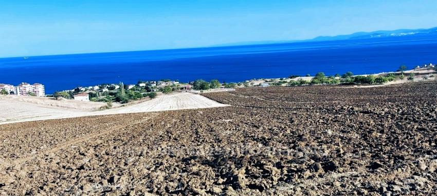 **Plot Of Land With Full Sea View And 30% Building Permit For Three Floors In Topağaç Neighborhood, Tekirdağ**