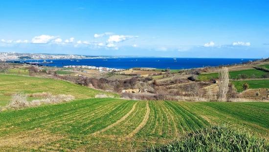 Land Suitable For 8 Villa Projects With Full Sea And Nature Views In Tekirdağ Barbarosta