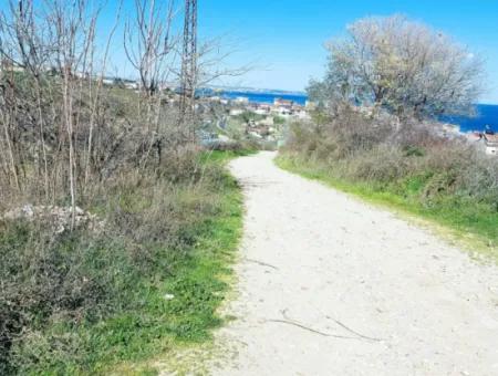 Investment Opportunity: 615 M2 Corner Land For Sale In Tekirdag Barbaros - Urgent Sale, Sea And Nature View, 0 Zoned