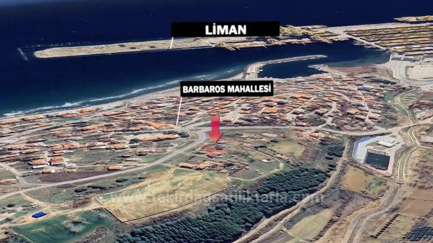 Tekirdağ Barbarosta Anayol Cepheli Altyapısı Hazır Müstakil Ev Porojesine Uygun Arsa