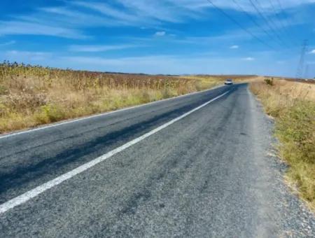 Tekirdağ Çanakçı Mahallesinde Anayol Cepheli 10.500 M2 Yatırımlık Tarla